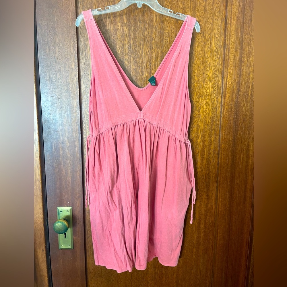 MOVING SALE! Cute salmon mini dress with drawstring waist